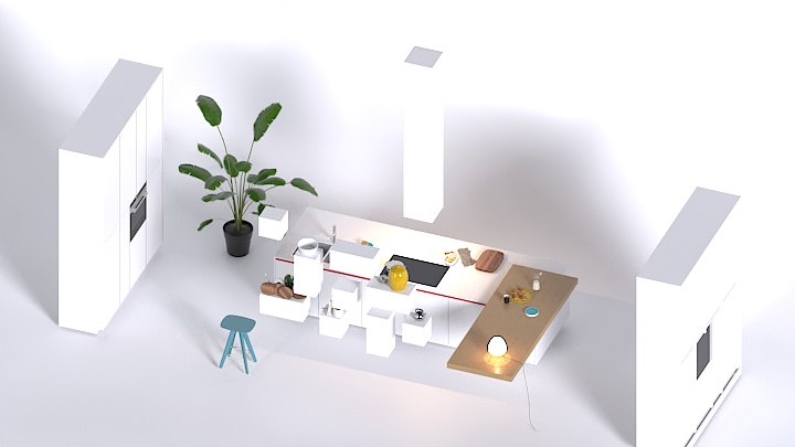 渲染模型_厨房089