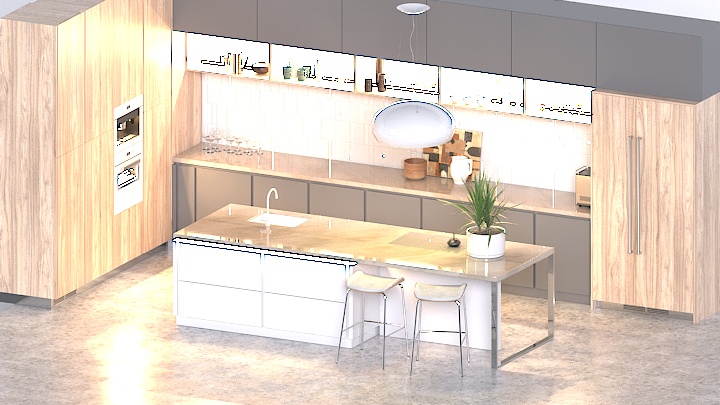 渲染模型_厨房093
