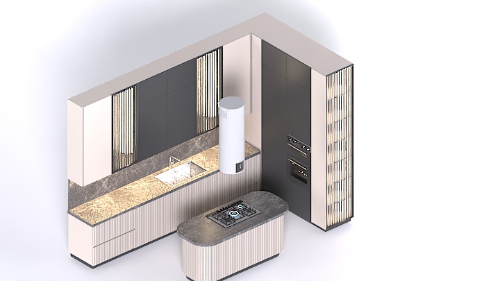 渲染模型_厨房103