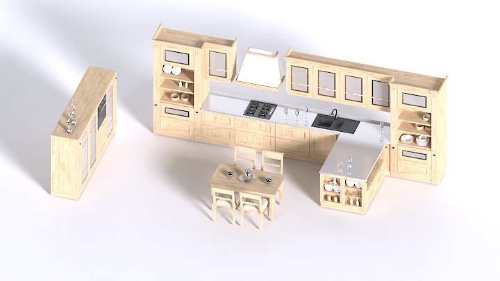 渲染模型_厨房110