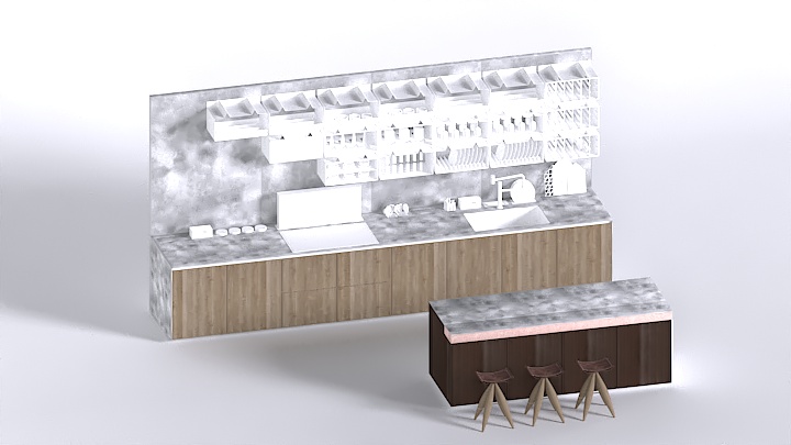 渲染模型_厨房125