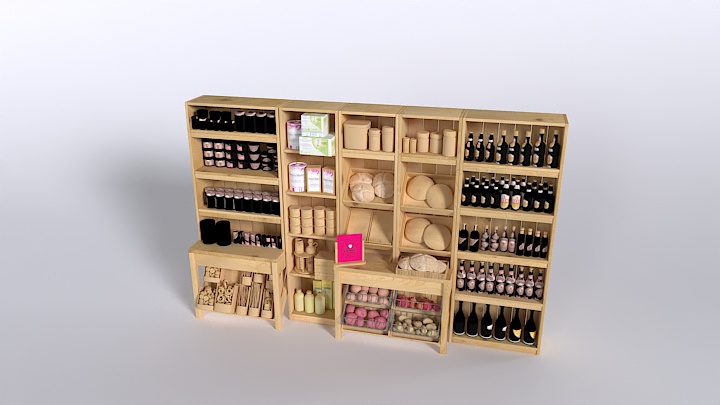 渲染模型_厨房摆件002