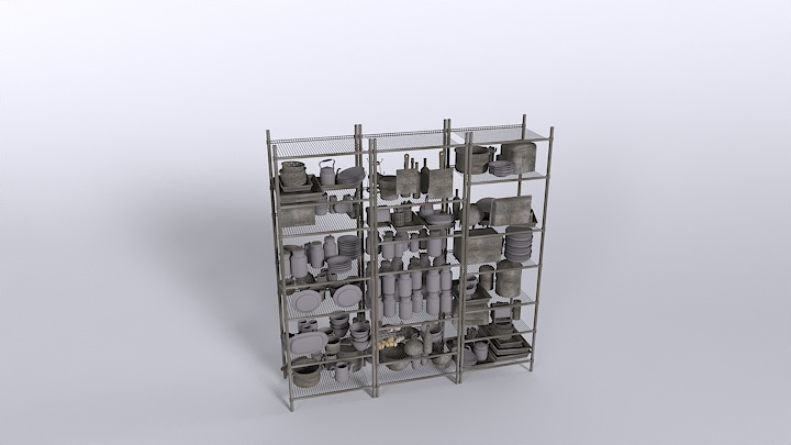 渲染模型_厨房摆件003