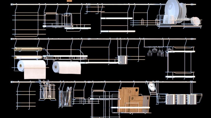 渲染模型_厨房炊具002