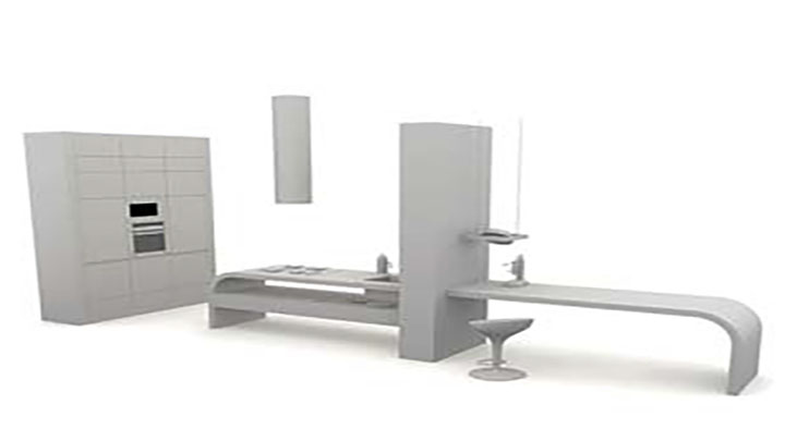 渲染模型_厨房装饰004