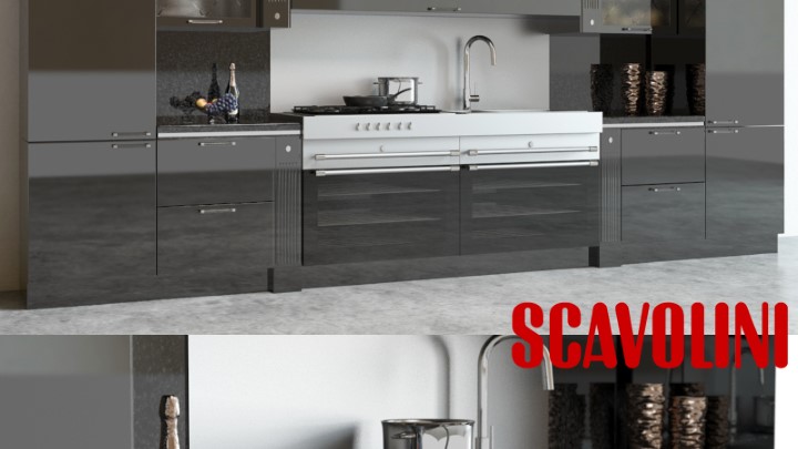 渲染模型_厨房软装002