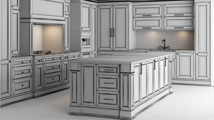 渲染模型_厨柜005