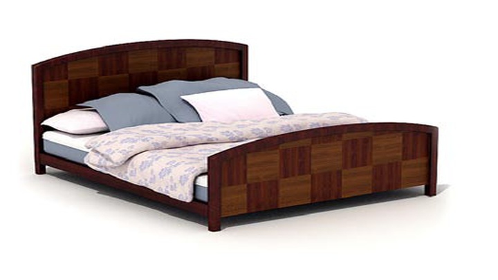 渲染模型_双人床008