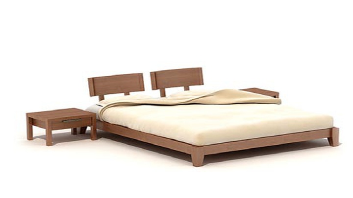 渲染模型_双人床057