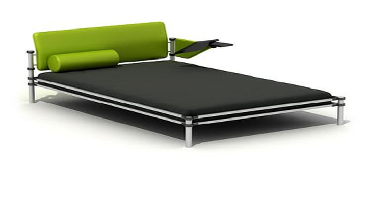 渲染模型_双人床091