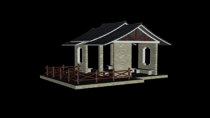 渲染模型_古亭042