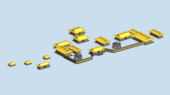 渲染模型_古代建筑073