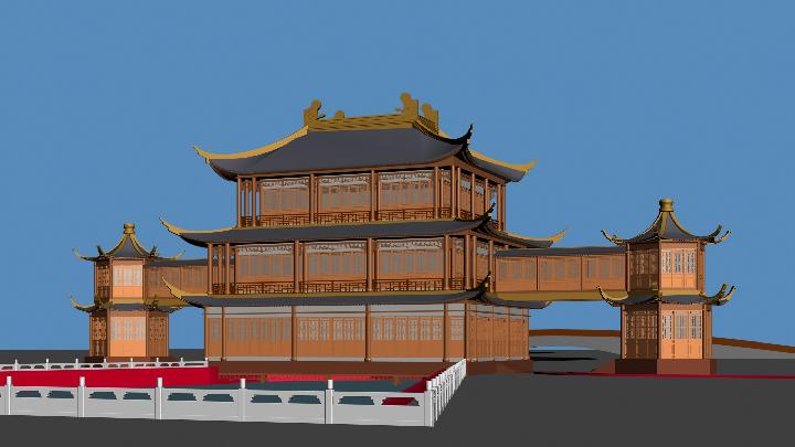 渲染模型_古代建筑135