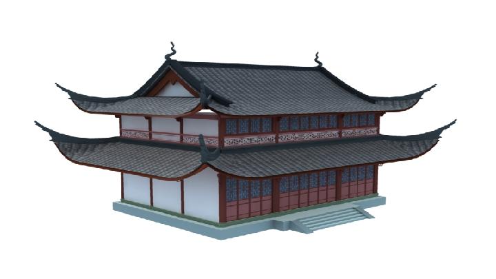 渲染模型_古建001