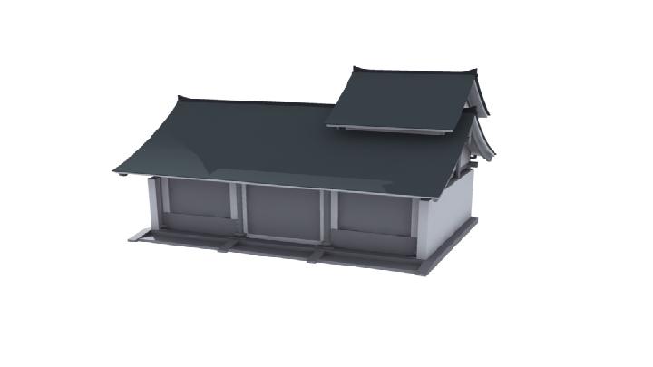 渲染模型_古房001