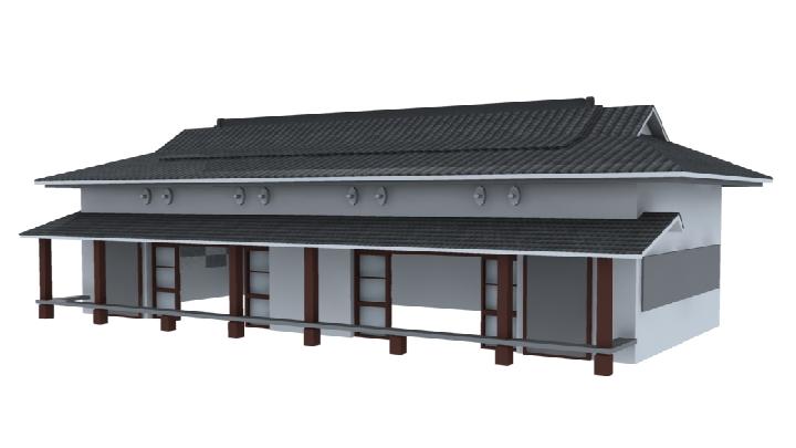 渲染模型_古房006