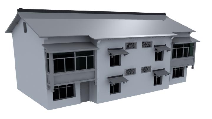 渲染模型_古房028