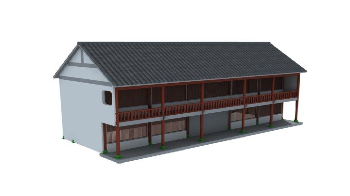 渲染模型_古房079