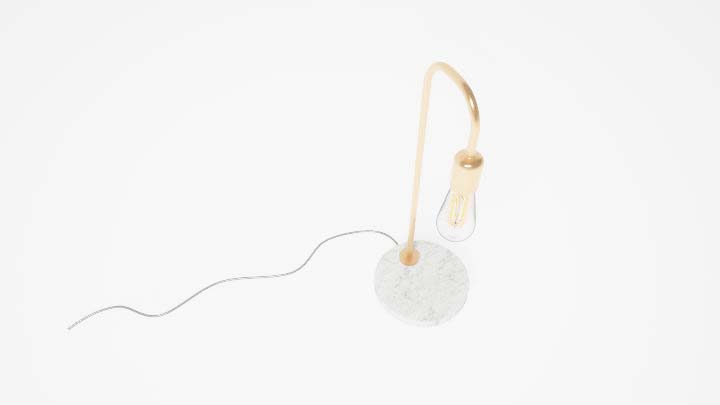 渲染模型_台灯362