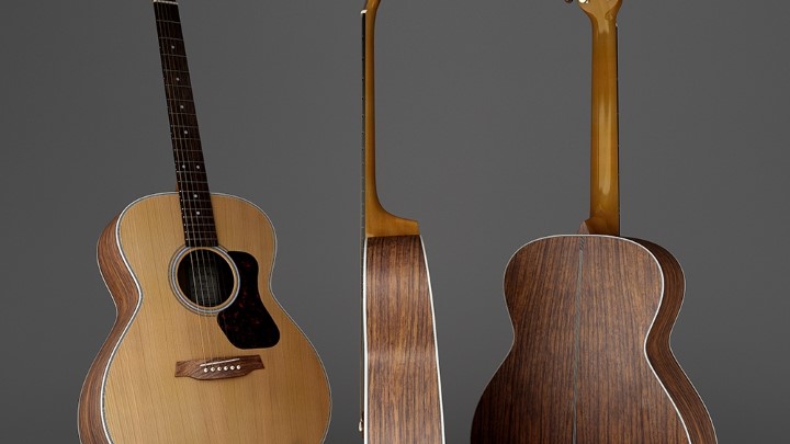 渲染模型_吉他009