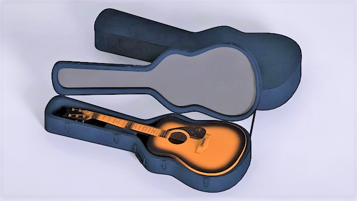 渲染模型_吉他011