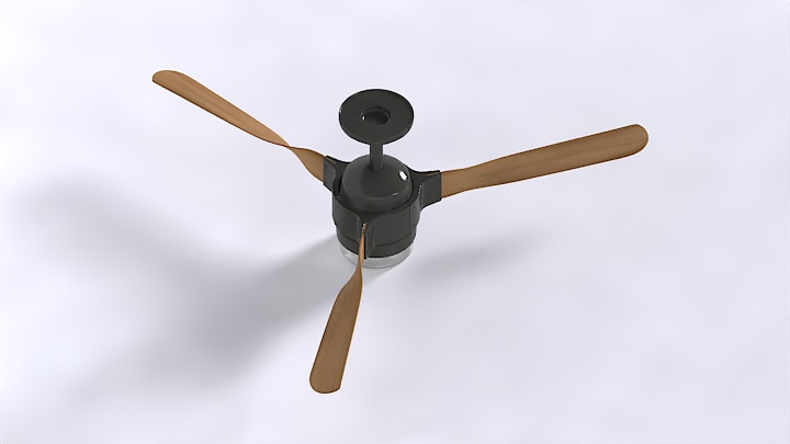 渲染模型_吊扇016