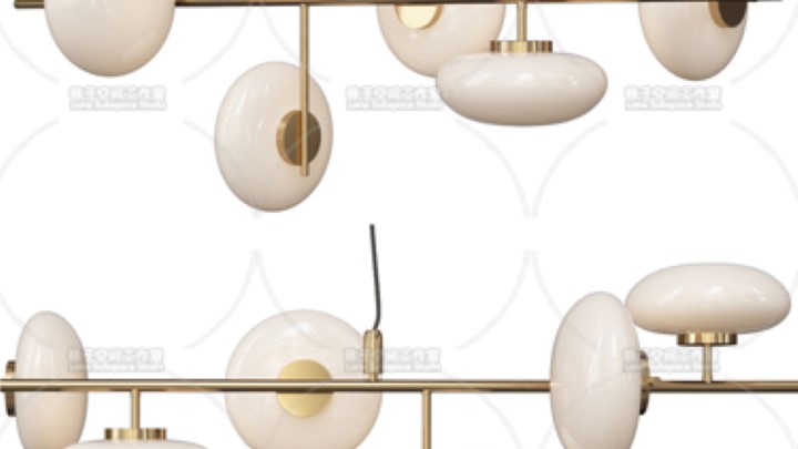 渲染模型_吊灯1008