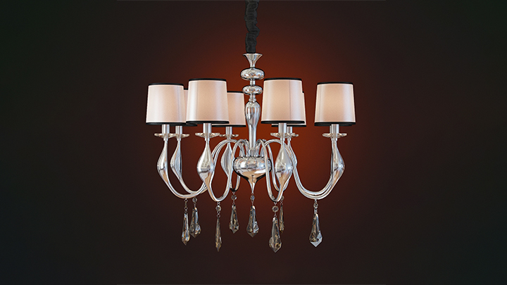 渲染模型_吊灯1021