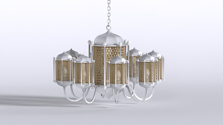 渲染模型_吊灯1027