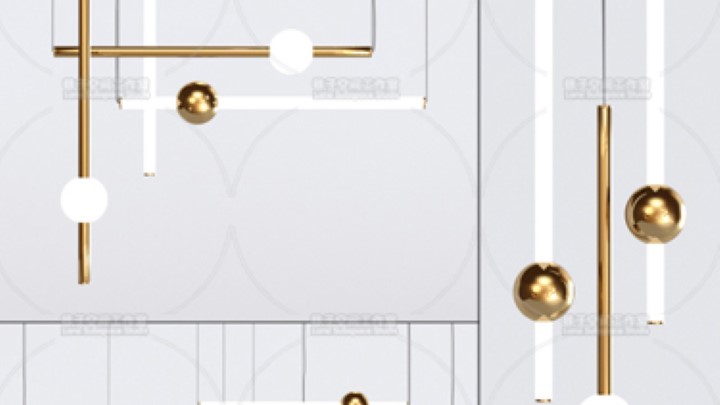 渲染模型_吊灯1045