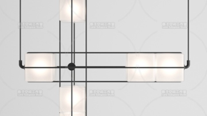 渲染模型_吊灯1076