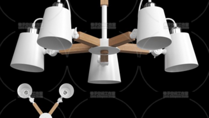 渲染模型_吊灯1098