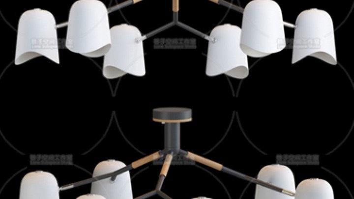 渲染模型_吊灯1102