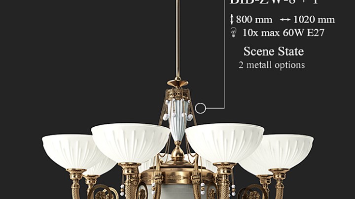 渲染模型_吊灯1317