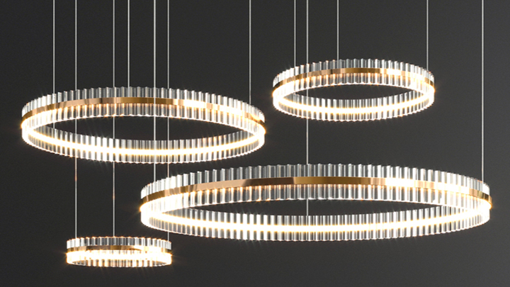 渲染模型_吊灯1330