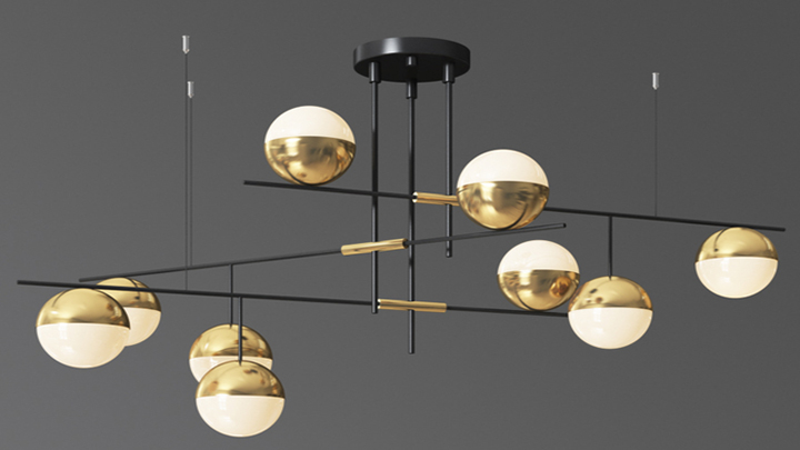 渲染模型_吊灯1331