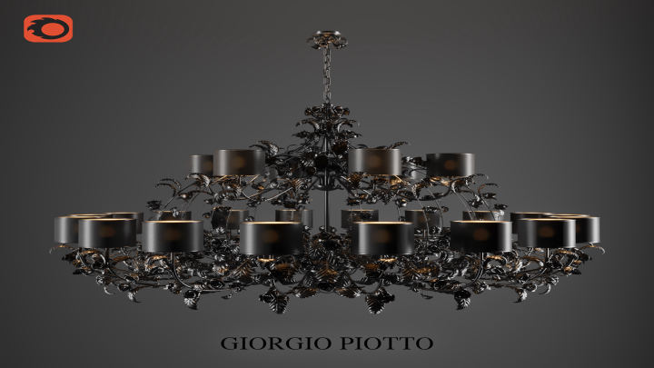 渲染模型_吊灯1373