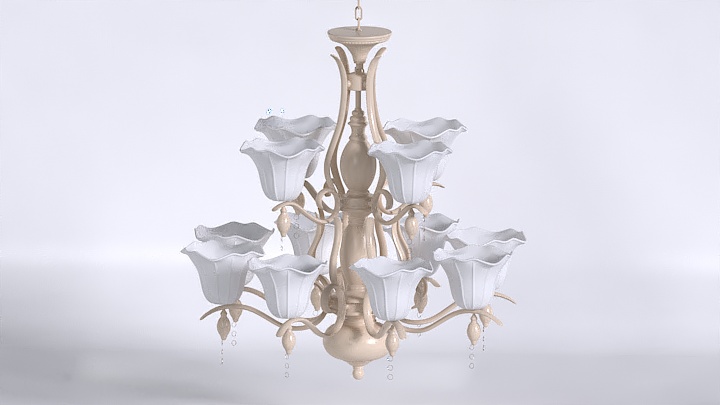 渲染模型_吊灯1530