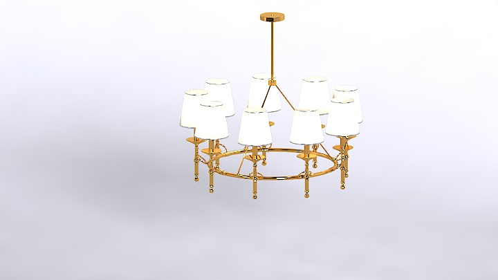 渲染模型_吊灯1643