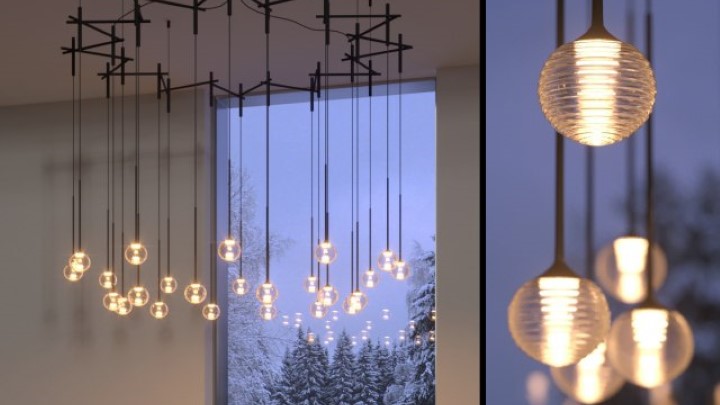 渲染模型_吊灯1703