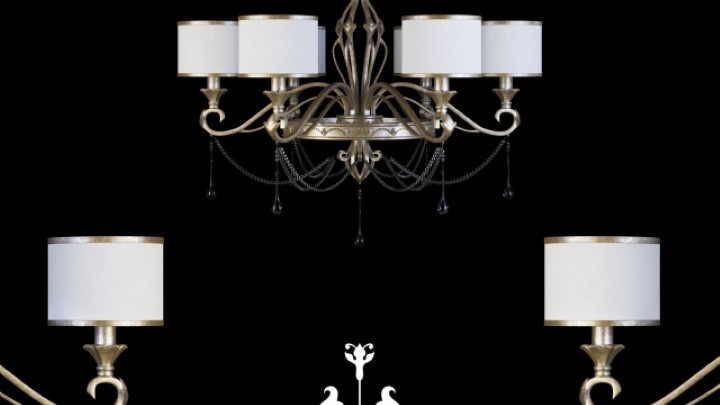 渲染模型_吊灯1718