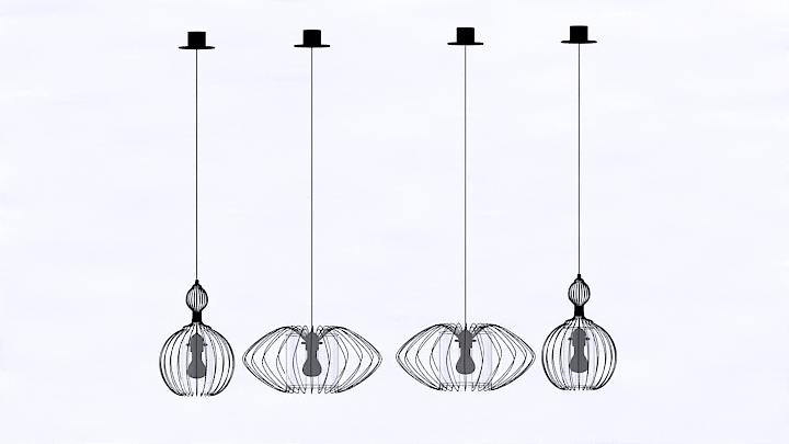 渲染模型_吊灯1803