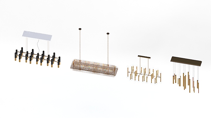 渲染模型_吊灯1816