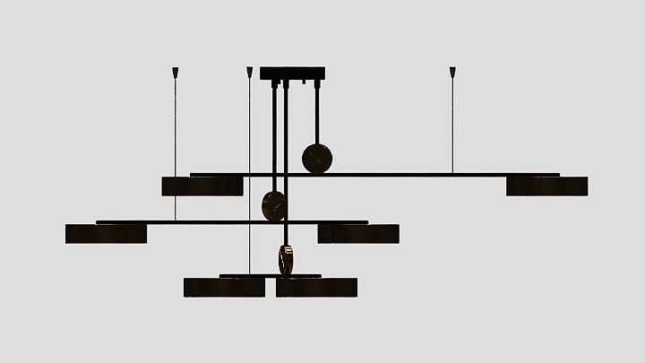 渲染模型_吊灯1823