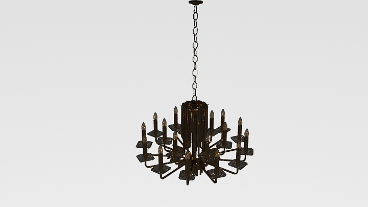 渲染模型_吊灯1877