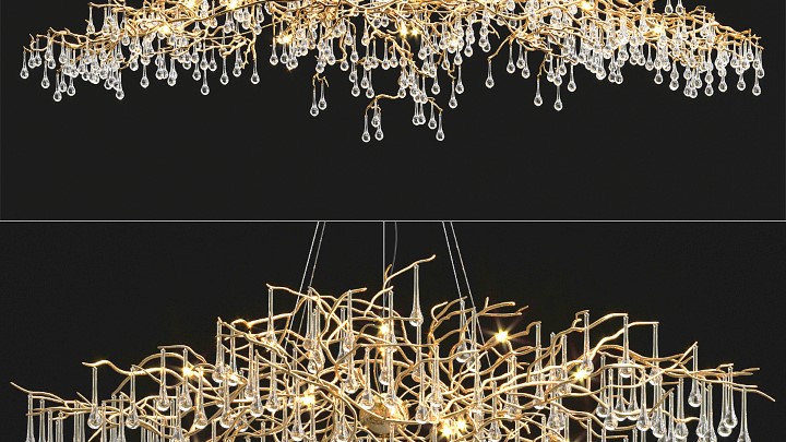 渲染模型_吊灯1918