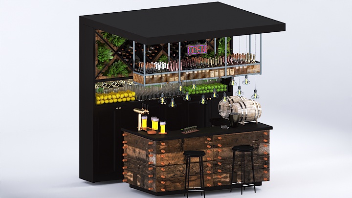 渲染模型_吧台019