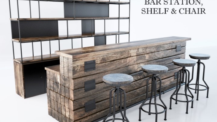 渲染模型_吧台023