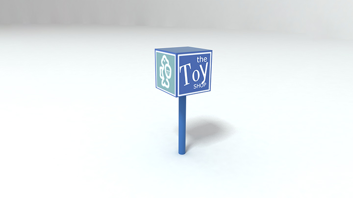 渲染模型_商业标牌023