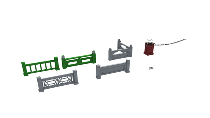 渲染模型_围墙018